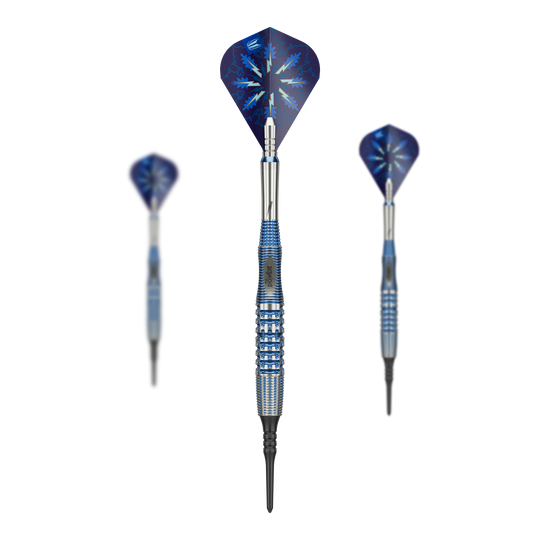 Target Phil Taylor Gx2 zachte darts Das Bild zeigt die Target Phil Taylor Gx2 Softdarts. Diese Darts wurden für präzises Spielen entwickelt.