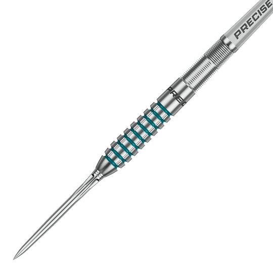 Precise 180 MRV1 Steeldarts Das Bild zeigt die Precise 180 MRV1 Steeldarts - 23g. Die Steeldarts sind deutlich zu erkennen und eignen sich ideal für Dartspieler.