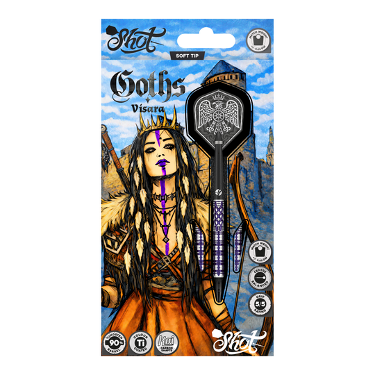 Shot Goths Visara Soft Darts - 20g Shot Goths Visara Soft Darts - 20g
