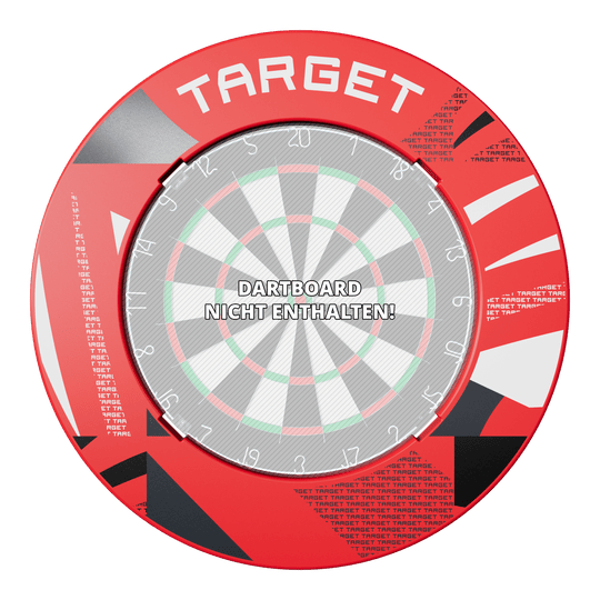 Dartbordomlijsting met inkepingen en patroon van Target Dartbordomlijsting met inkepingen en patroon van Target