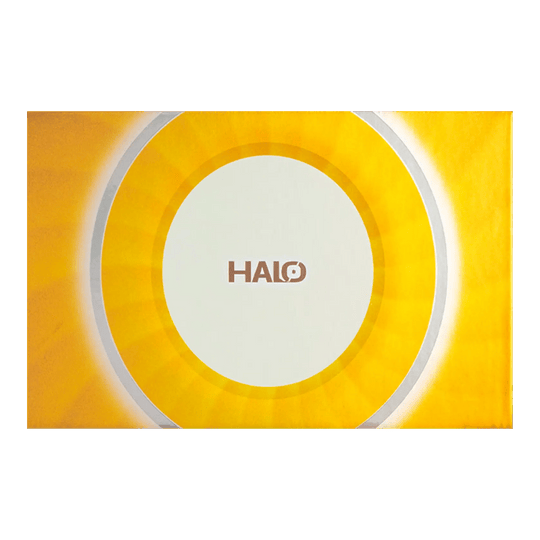 Das Bild präsentiert die Caliburn Halo H3 Steeldarts - 21,5g. Die Darts liegen gut sichtbar nebeneinander.