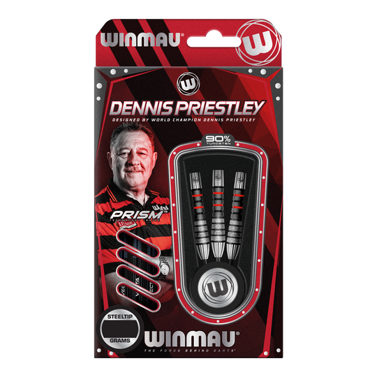 Winmau Dennis Priestley Diamond 3-Zero stalen dartpijlen