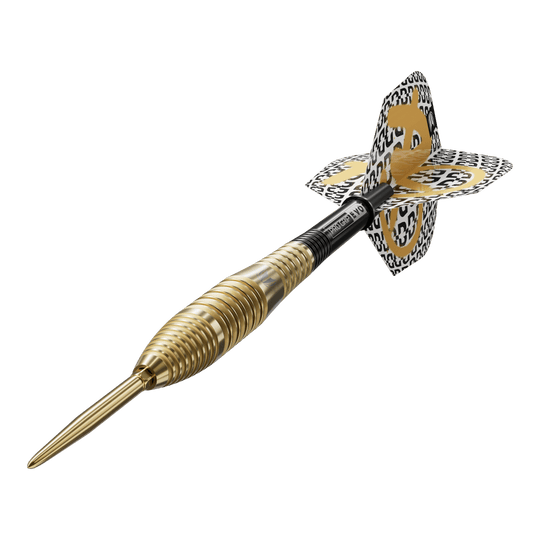 Target Bolide Envy 05 Swiss Point stalen dartpijlen Das Foto präsentiert die Target Bolide Envy 05 Swiss Point Steeldarts. Die Dartpfeile sind aus der Nähe fotografiert und wirken hochwertig verarbeitet.