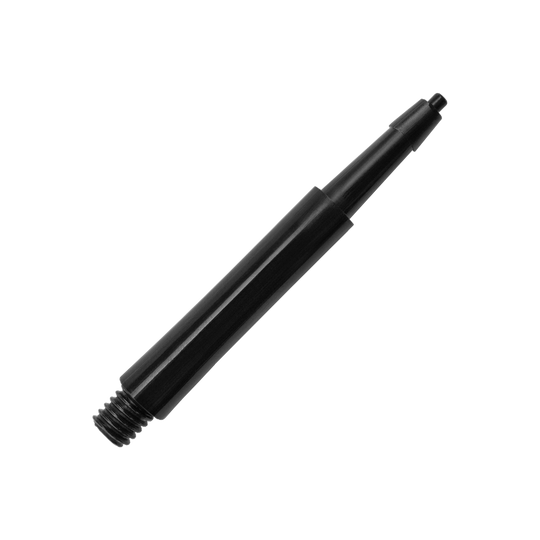 HRC12633_Harrows_Clic_Standard_Shafts_Schwarz_23mm_2 Das Bild zeigt einen schwarzen Harrows Clic Standard Shaft. Es ist ein Ersatzteil für Dartpfeile.