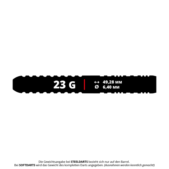 Winmau Team 360 Ben Townley Steeldarts - 23g Gezeigt werden die Winmau Team 360 Ben Townley Steeldarts mit einem Gewicht von 23g. Das Produkt wird deutlich abgebildet.