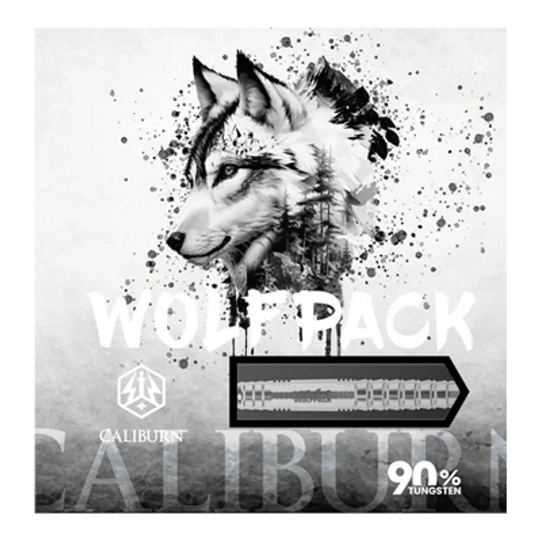 Caliburn Wolfpack W6 stalen dartpijlen - 22 g Zu sehen ist der Caliburn Wolfpack W6 Steeldart mit einem Gewicht von 22 Gramm. Das Produkt eignet sich besonders für präzises Dartspiel.