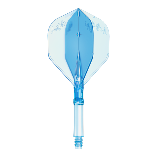 L-Style L-Systeem Flights - Helderblauw Abgebildet sind L-Style L-System Flights in klarer blauer Farbe, Größe Medium. Diese Flights dienen als Ersatzteile für Dartpfeile.