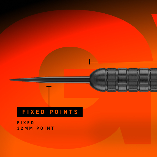 Winmau Gian Van Veen Core Messing Steeldarts - 21g Auf dem Bild ist Winmau Gian Van Veen Core Brass Steeldarts mit 21 Gramm abgebildet. Der Fokus liegt auf der Detailansicht des Dartpfeils.