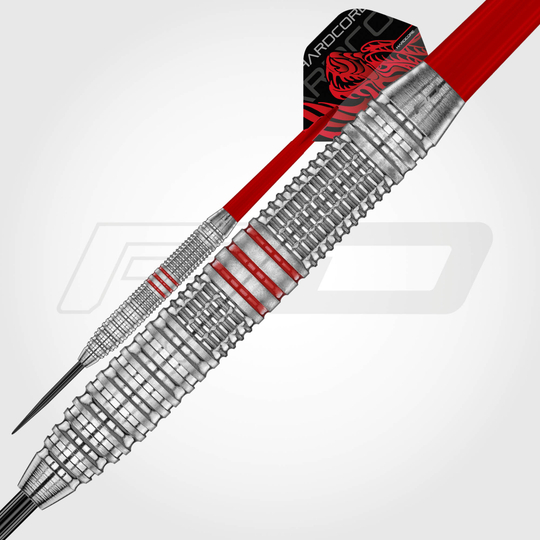 Red Dragon Jonny Clayton messing stalen dartpijlen - 21 g Die Red Dragon Jonny Clayton Brass Steeldarts - 21 g sind auf dem Bild zu sehen. Dies ist ein Set von Steeldarts mit einem Gewicht von 21 Gramm.