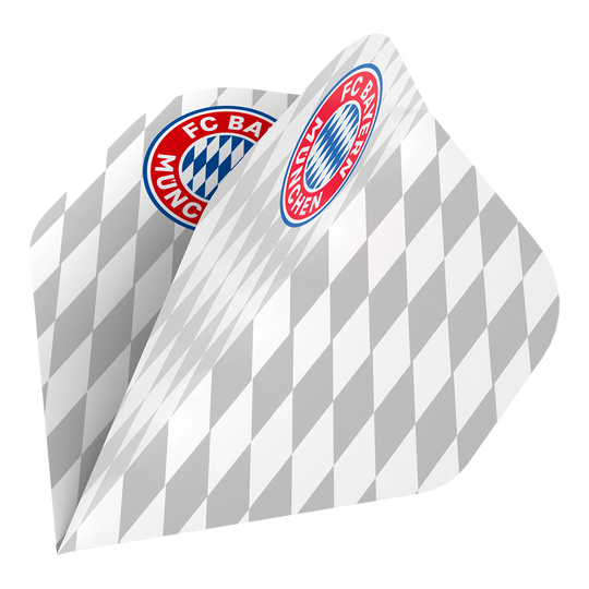 Bulls FC Bayern München Vluchtcollectie - 5 sets Das Bild zeigt die Bulls FC Bayern München Flight Collection - 5 Satz. Es handelt sich um Zubehör für Dartspieler mit dem Design des FC Bayern München.