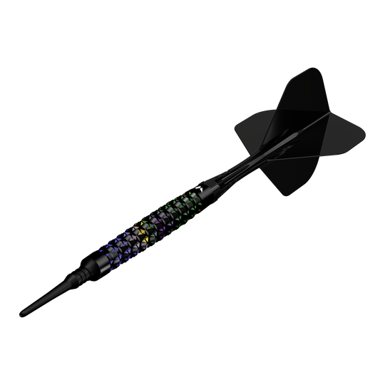 Mission Black Opal Soft Darts - 20g Abgebildet sind die Mission Black Opal Softdarts - 20g. Die Softdarts sind klar erkennbar dargestellt.