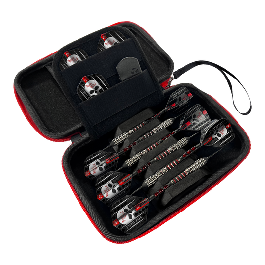 Harrow's Ryan Searle Player Pro6 dartkoffer Harrows Ryan Searle Player Pro6 Dartcase ist ein stabiles Etui für Darts. Es wurde speziell für den sicheren Transport entwickelt.