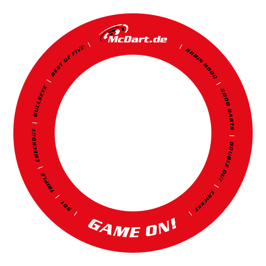 McDart Game-On Classic Dartboard Surround - Rot