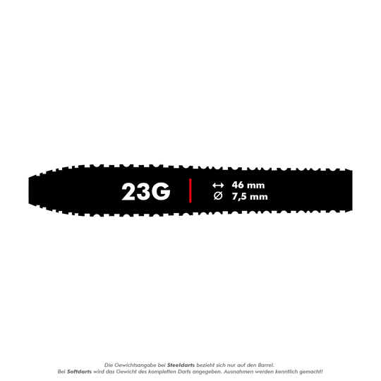 Shot ZEN Torpedo Turbo Point stalen dartpijlen - 23 g Hier sieht man Shot ZEN Torpedo Turbo Point Steeldarts - 23g. Die Steeldarts sind auf dem Bild abgebildet.