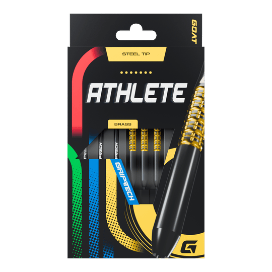 GEIT Atleet Geel Messing Steeldarts - 12g