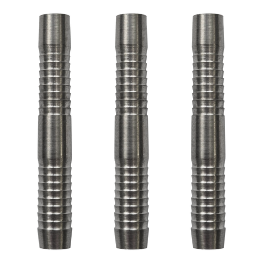 Hier ist das Produkt McDart Double Shark Softdart Barrels - 18g abgebildet. Es handelt sich um ein Set mit markantem Shark-Grip.