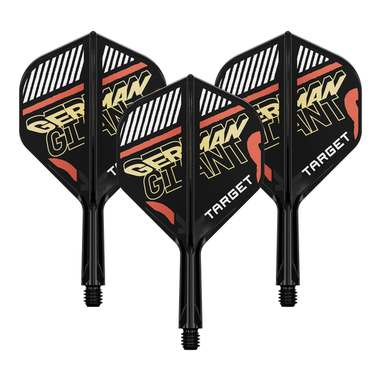 Target K-Flex Gabriel Clemens No2 Standaard Vluchtas Systeem Das Bild zeigt ein Flight-Shaft-System für Darts. Es handelt sich um ein Zubehör für professionelle Dartspieler.