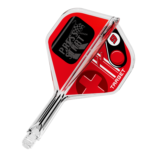 Target K-Flex Press Start No2 Standaard Flights Zu sehen ist ein einzelner Dart Flight mit der Bezeichnung 410585 Target K-Flex PressStart No2 Standard 19mm. Es handelt sich um Zubehör für das Dartspiel.