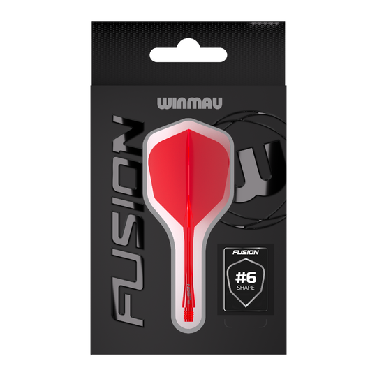 Winmau Fusion Flight Shaft System No6 Rood Hier ist das Winmau Fusion Flight-Shaft-System No6 in Rot abgebildet. Dieses Produkt ist ideal für Dartspieler geeignet.