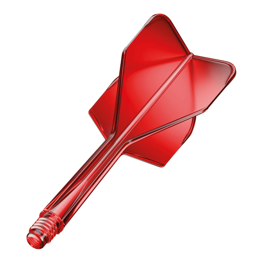 GOAT A1R No6 Flight Shaft System - Rood Das Bild zeigt das Produkt "GOAT A1R No6 Flight-Shaft-System" in Rot. Es handelt sich um einen roten Dartflug mit integriertem Schaft.