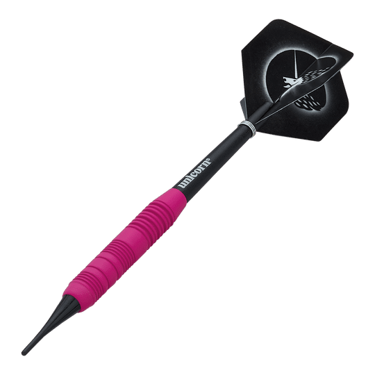 Unicorn Core Plus rubberen roze softdarts - 19 g