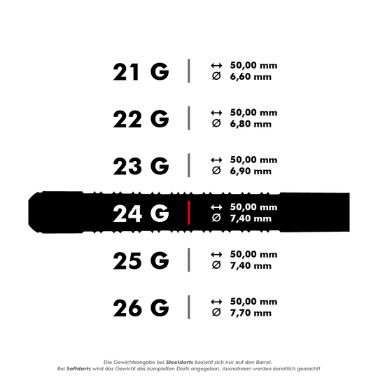 Harrows Supergrip 90% Tungsten Steeldarts