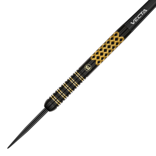Winmau Brendan Dolan Signature Series Steeldarts sind auf dem Bild zu sehen. Die Darts heben sich durch ihr charakteristisches Design hervor.