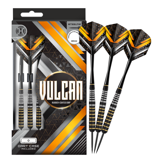Harrows Vulcan stalen darts Zu sehen sind hier Harrows Vulcan Steeldarts. Die Darts werden komplett dargestellt.