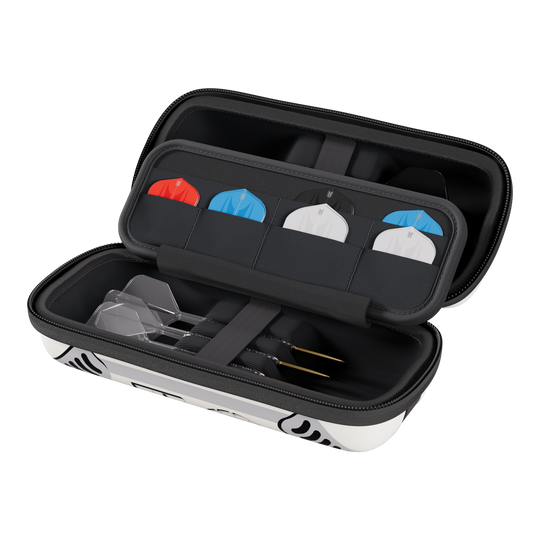 Das Bild zeigt das Target Star Wars Boa Dartcase mit Stormtrooper-Design. Es eignet sich ideal für Fans von Darts und Star Wars.