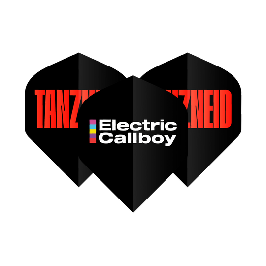 Elektrische Callboy Tanzneid Flight Pack - 10 sets Das Bild zeigt das Produkt Electric Callboy Tanzneid Flight Pack - 10 Sets. Es handelt sich um ein Set Flight Packs, vermutlich in der Farbe Schwarz.