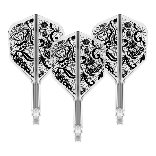 Target Japan K-Flex Diamond No6 Flight Shaft-systeem Zu sehen ist das Target Japan K-Flex Diamond No6 Flight-Shaft-System in 19mm. Es handelt sich um eine Komponente für Dartpfeile.