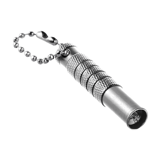 Verwijderaar van resten van kogelschacht Das Bild zeigt einen Bullet Shaftrest Entferner in Silber. Das Produkt wird zur Entfernung von Shaftrests an Dartpfeilen verwendet.