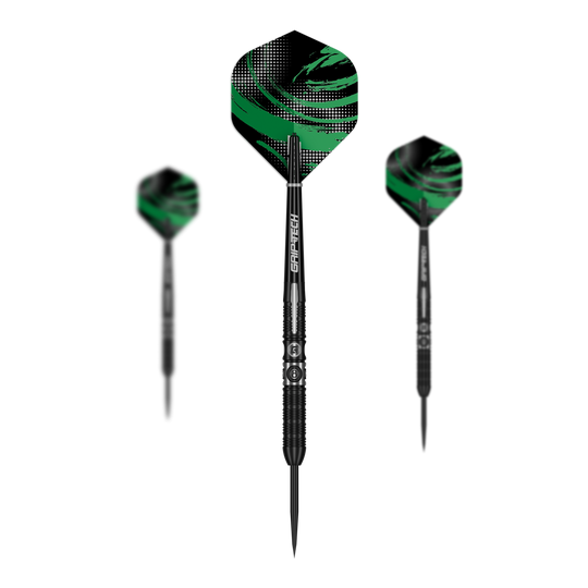 GOAT 8-Ball stalen dartpijlen Dieses Foto zeigt ein Set der GOAT 8Ball Steeldarts. Es sind mehrere Dartpfeile als Set abgebildet.