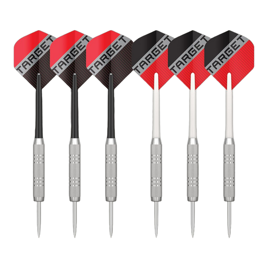 Target Rift stalen dartbordset Abgebildet ist das Target Rift Steeldartboard Set. Dieses Dartboard Set eignet sich perfekt für den Heimgebrauch.