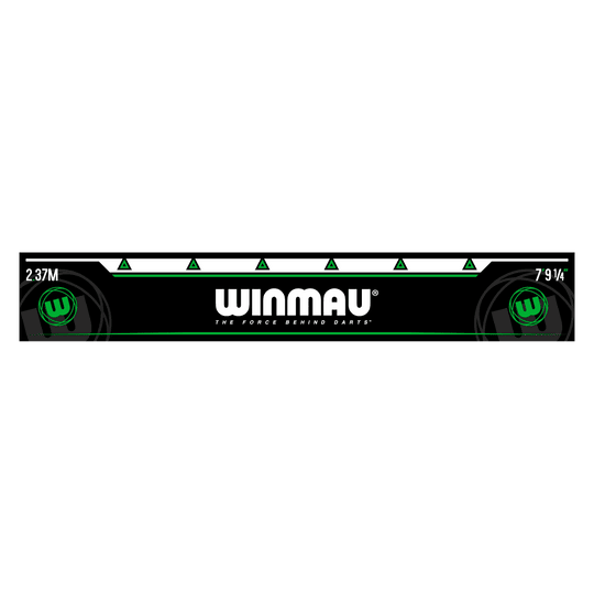 Winmau Throw-off lijn Groen Winmau Abwurflinie ist als Markierungslinie abgebildet. Sie wird zur Platzierung vor dem Dartboard verwendet.