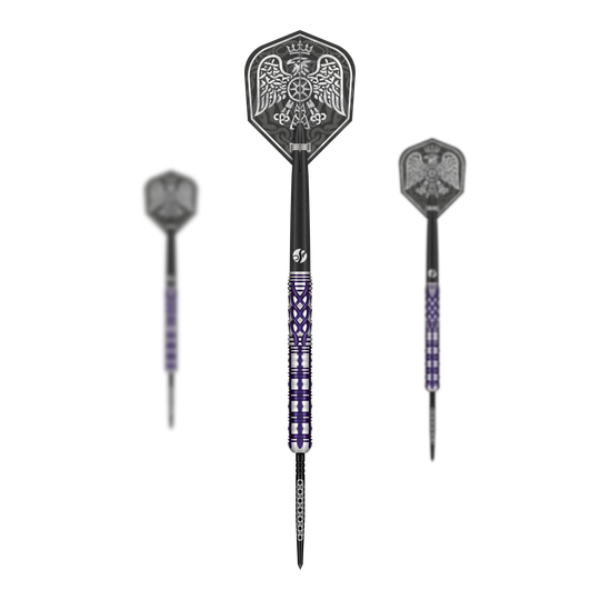 Shot Goths Visara Turbo Point stalen dartpijlen - 23 g Auf dem Bild sind die Shot Goths Visara Turbo Point Steeldarts - 23g als Set zu sehen. Sie eignen sich ideal für ambitionierte Steeldartspieler.