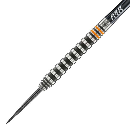 Winmau Fury stalen dartpijlen - 22 g Auf dem Bild sind die Winmau Fury Steeldarts mit 22 Gramm zu sehen. Sie zeichnen sich durch ein modernes Design und hohe Qualität aus.