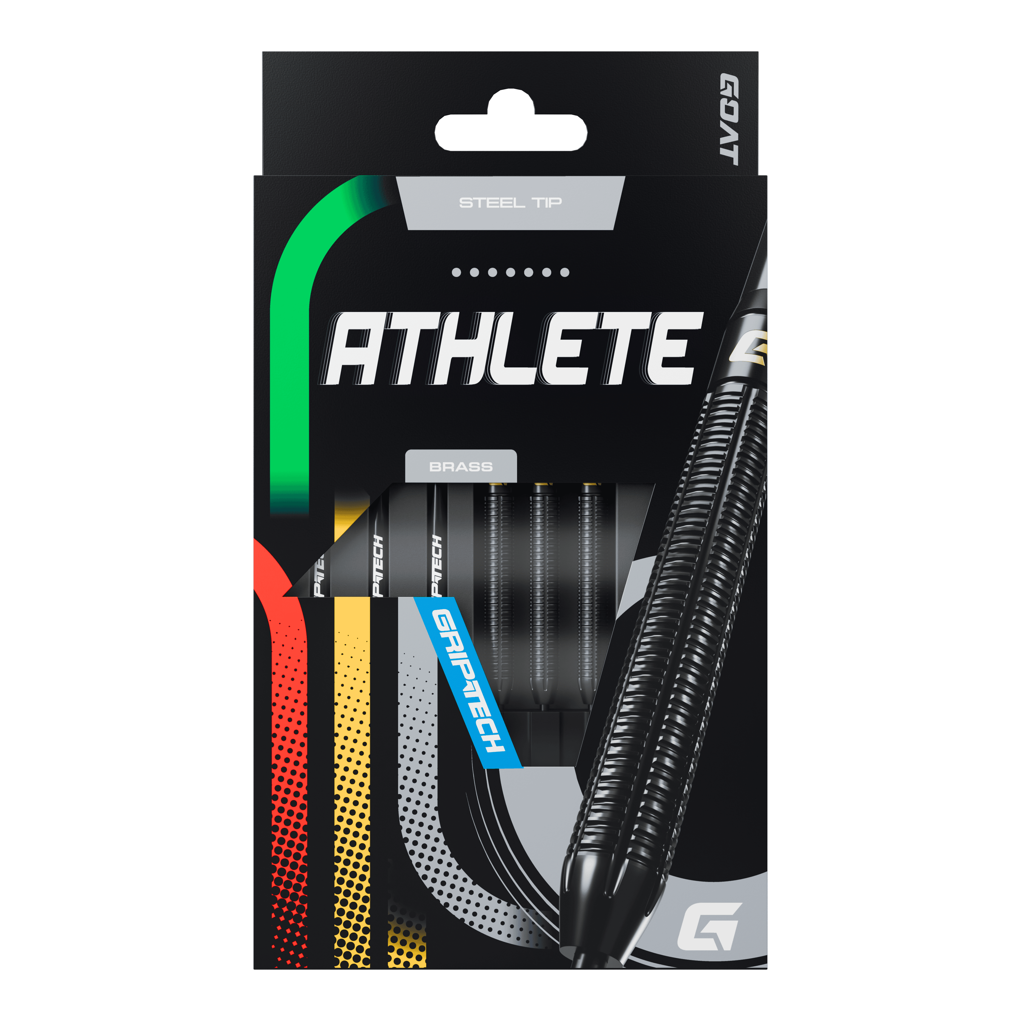 GEIT Atleet Zwart Messing Steeldarts - 13g