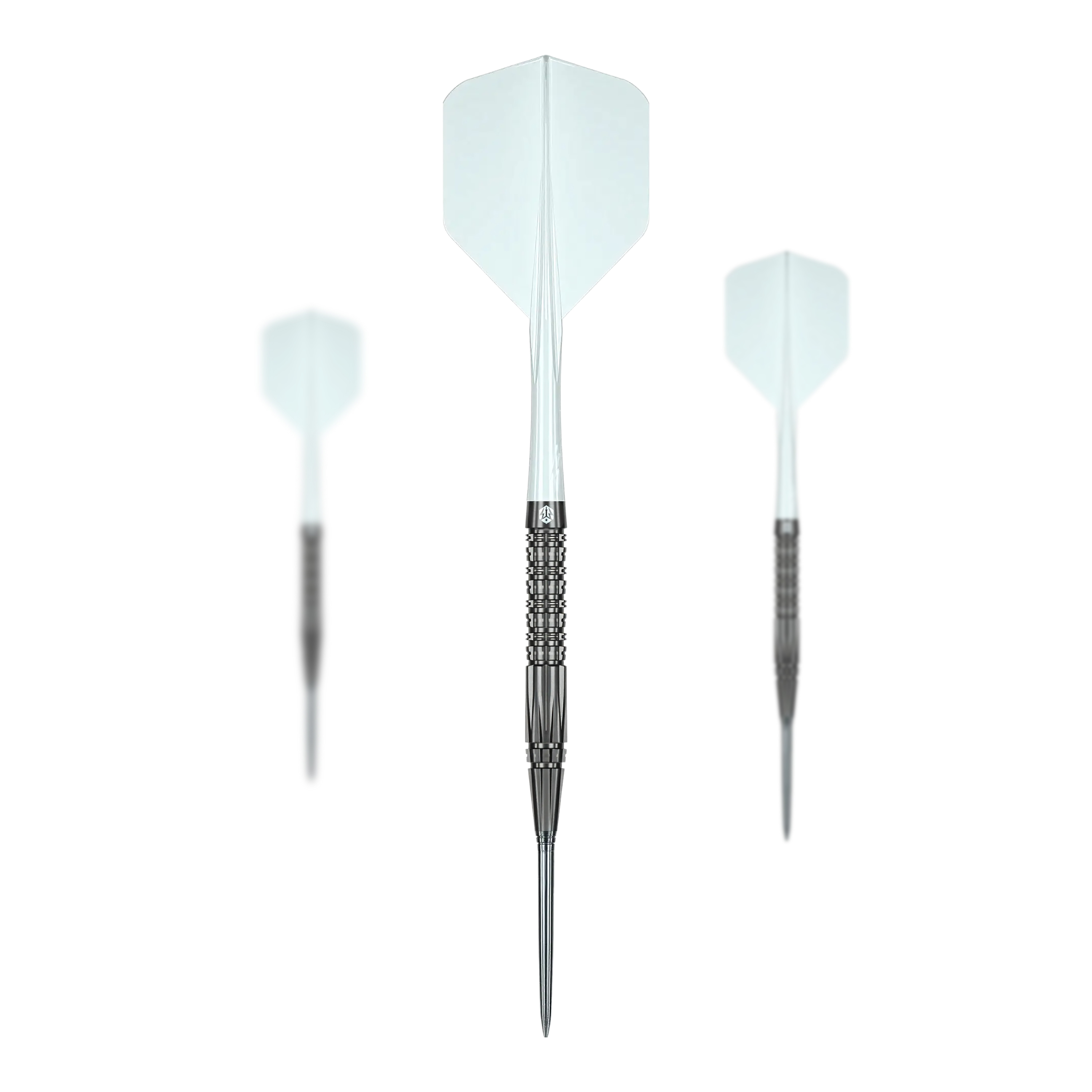 Caliburn Prisma P2 stalen dartpijlen - 20,5 g Dieses Bild zeigt das Set der Caliburn Prisma P2 Steeldarts mit einem Gewicht von 20,5g. Die Steeldarts sind für das Dartspiel geeignet.